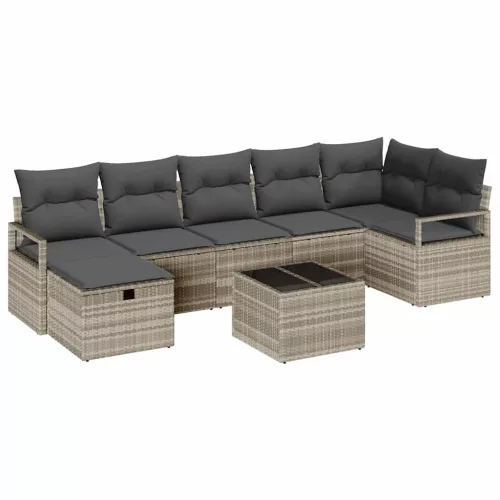  Kanapé Szett párnával 4 pcs polirattan