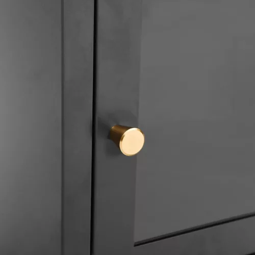  antracitszürke acél és üveg éjjeliszekrény 40 x 30 x 54,5 cm