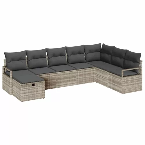  Kanapé Szett párnával 6 pcs polirattan