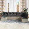  Kanapé Szett párnával 6 pcs polirattan