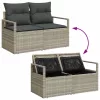  Kanapé Szett párnával 6 pcs polirattan