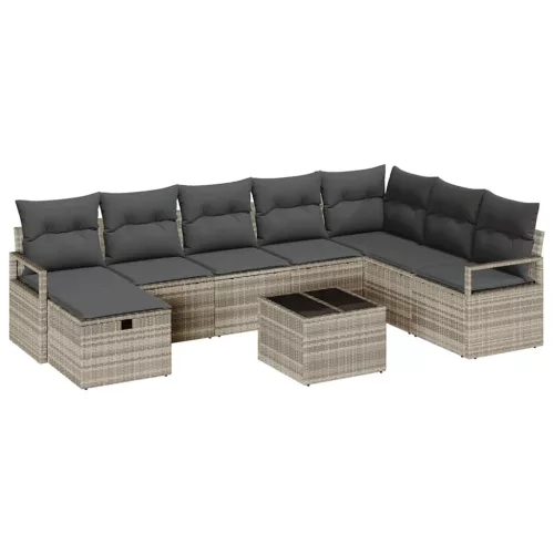  Kanapé Szett párnával 5 pcs polirattan