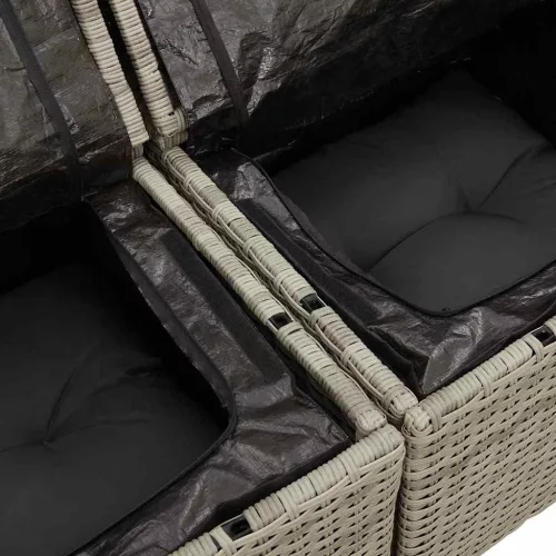  Kanapé Szett párnával 5 pcs polirattan