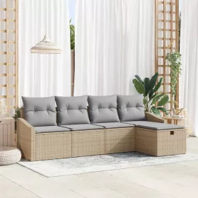  Kanapé Szett párnával 6 pcs polirattan
