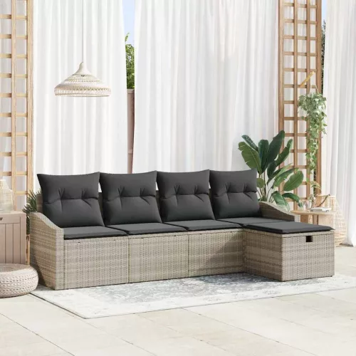  Kanapé Szett párnával 6 pcs polirattan
