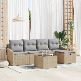  Kanapé Szett párnával 5 pcs polirattan