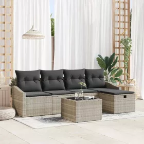  Kanapé Szett párnával 6 pcs polirattan
