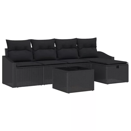  Kanapé Szett párnával 6 pcs polirattan