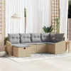  Kanapé Szett párnával 6 pcs polirattan