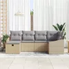  Kanapé Szett párnával 6 pcs polirattan