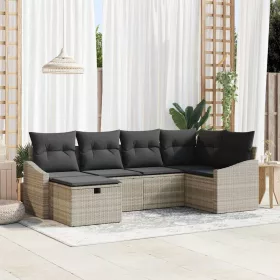  Kanapé Szett párnával 6 pcs polirattan