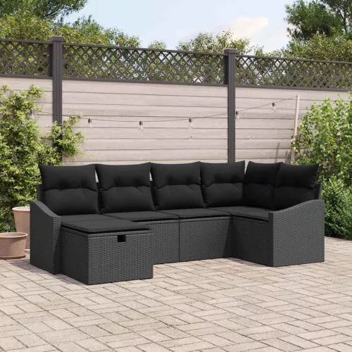  Kanapé Szett párnával 7 pcs polirattan