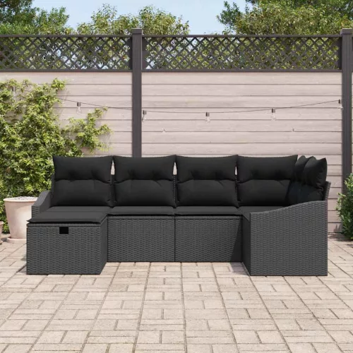  Kanapé Szett párnával 7 pcs polirattan