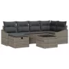  Kanapé Szett párnával 7 pcs polirattan