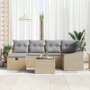  Kanapé Szett párnával 7 pcs polirattan