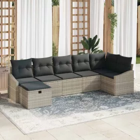  Kanapé Szett párnával 8 pcs polirattan