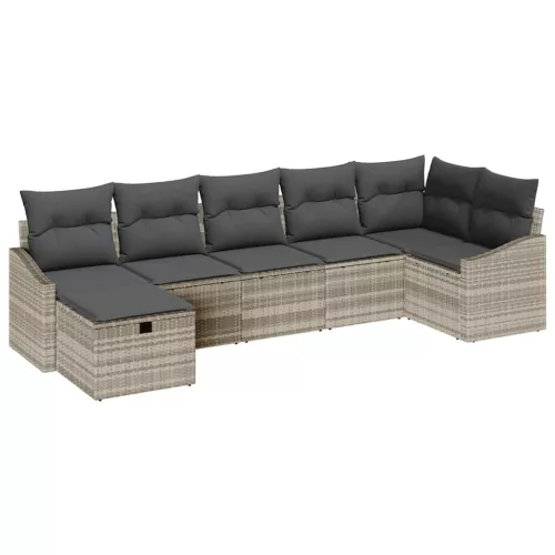 Kanapé Szett párnával 8 pcs polirattan