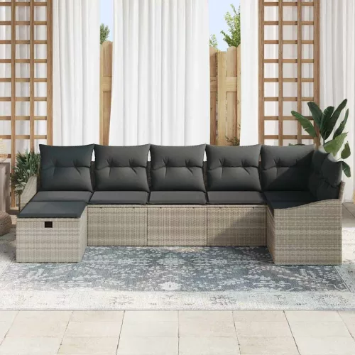  Kanapé Szett párnával 8 pcs polirattan