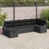 Kanapé Szett párnával 7 pcs polirattan