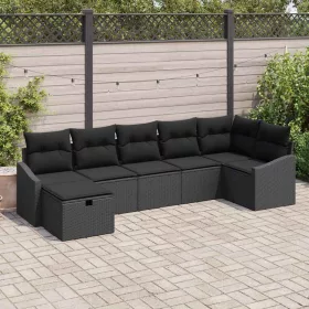  Kanapé Szett párnával 7 pcs polirattan