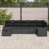  Kanapé Szett párnával 7 pcs polirattan