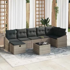  Kanapé Szett párnával 8 pcs polirattan