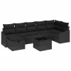  Kanapé Szett párnával 8 pcs polirattan