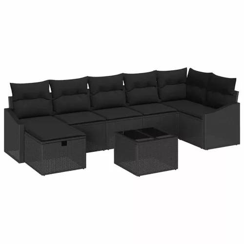  Kanapé Szett párnával 8 pcs polirattan