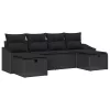  Kanapé Szett párnával 6 pcs polirattan