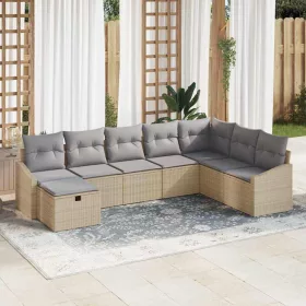  Kanapé Szett párnával 9 pcs polirattan