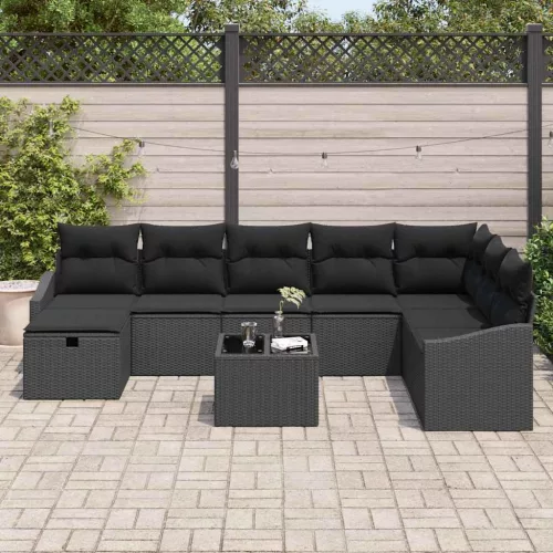  Kanapé Szett párnával 8 pcs polirattan