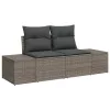  Kanapé Szett párnával 4 pcs polirattan