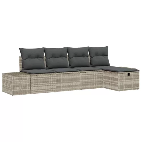  Kanapé Szett párnával 6 pcs polirattan