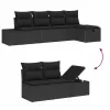  Kanapé Szett párnával 6 pcs polirattan