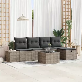  Kanapé Szett párnával 5 pcs polirattan