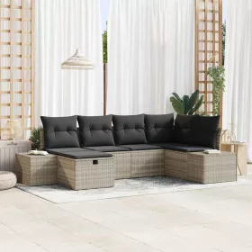  Kanapé Szett párnával 7 pcs polirattan