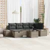  Kanapé Szett párnával 7 pcs polirattan