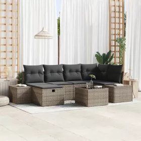  Kanapé Szett párnával 7 pcs polirattan