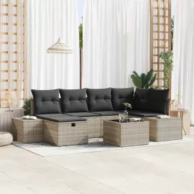  Kanapé Szett párnával 6 pcs polirattan