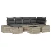  Kanapé Szett párnával 6 pcs polirattan