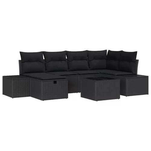  Kanapé Szett párnával 6 pcs polirattan