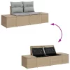  Kanapé Szett párnával 7 pcs polirattan