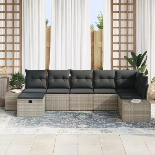  Kanapé Szett párnával 8 pcs polirattan