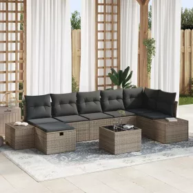  Kanapé Szett párnával 7 pcs polirattan