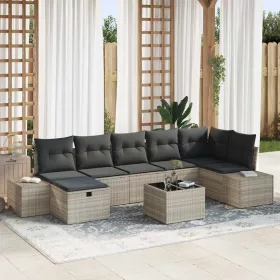 Kanapé Szett párnával 8 pcs polirattan