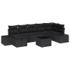  Kanapé Szett párnával 8 pcs polirattan
