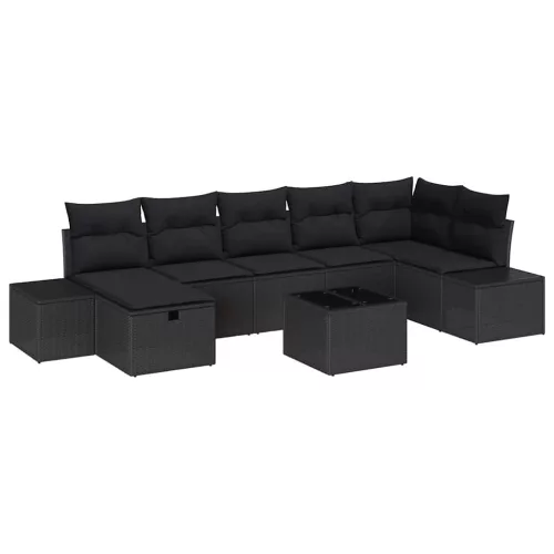  Kanapé Szett párnával 8 pcs polirattan