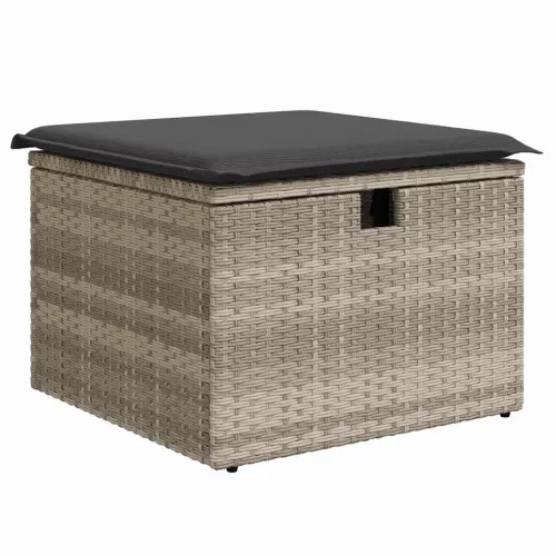  Kerti Kanapé Szett 7 pcs Szürke 55 x 62 x 69 cm Poli rattan