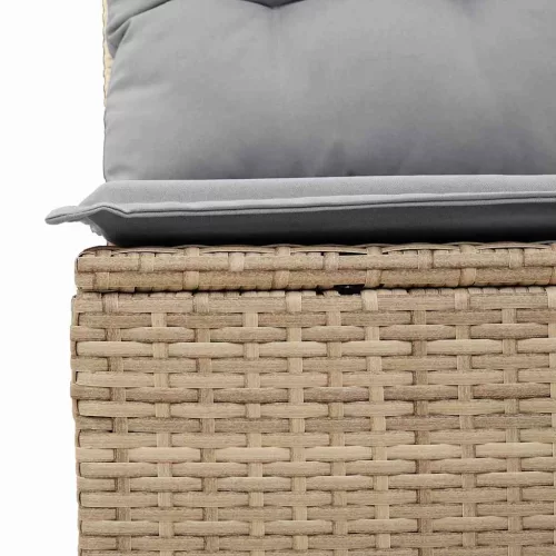  Kerti Kanapé Szett 7 pcs Bézs 55 x 62 x 69 cm Poli rattan