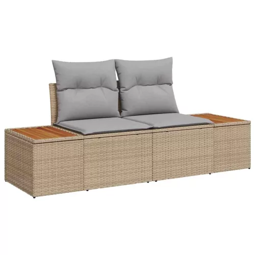  Kerti Kanapé Szett párnával 7 pcs Bézs Poli rattan